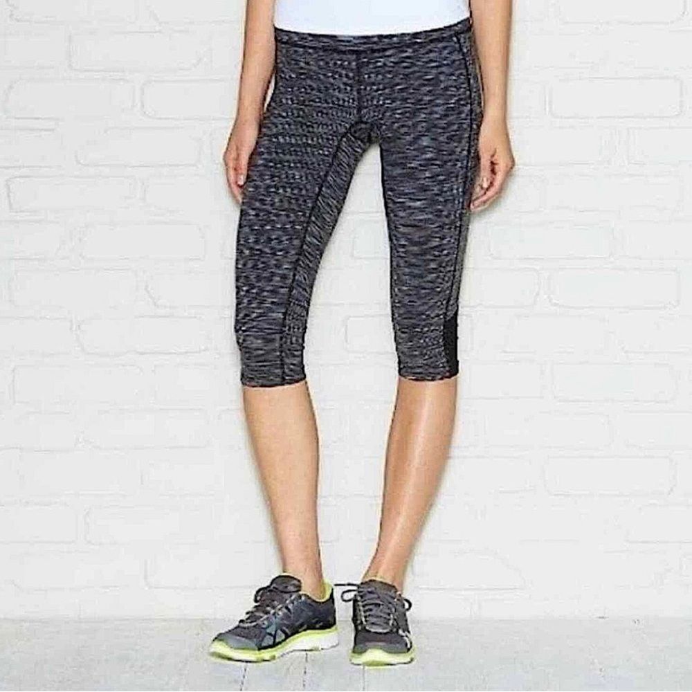 Lucy Black Space Dye Powermax Ultimate X Training Crop Leggings Size Small - Picture 12 of 12